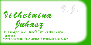 vilhelmina juhasz business card